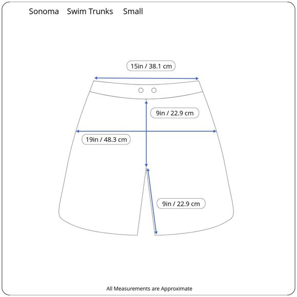 Sonoma Goods For Life Swim Board Shorts Men's Small Black Drawstring Waist Lined - Picture 3 of 8